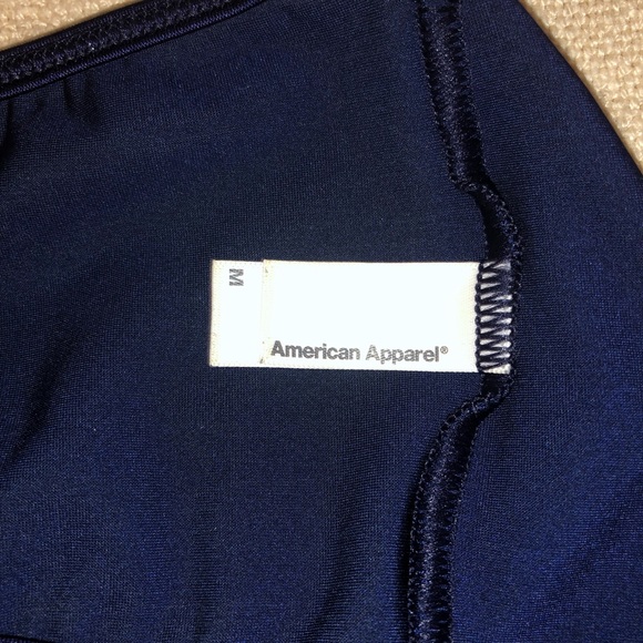 American Apparel Bikini Set Bandeau Top in Navy - Picture 3 of 3